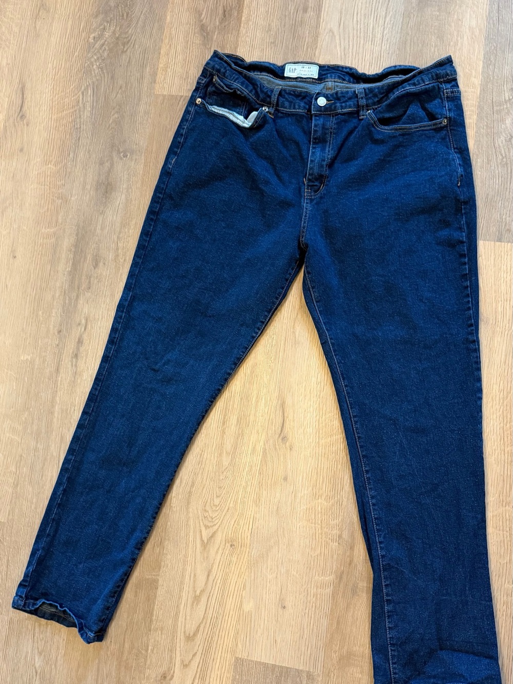 Men’s GAP Original Dark Wash Jeans 38x32 Stretch Denim